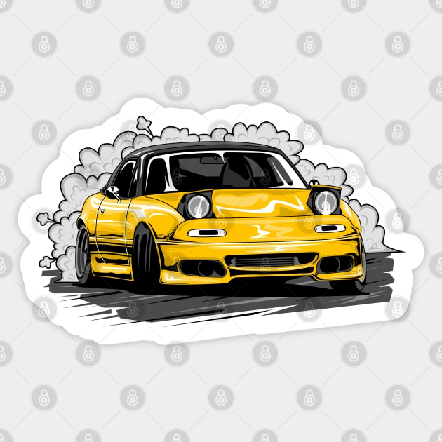 Mazda Miata NA Eunos Roadster Sticker by JDM Boyz